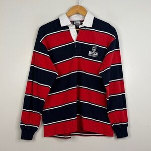 Brock University Men's Red & Navy Rugby Polo